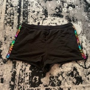 sequin shorts